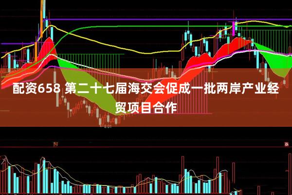配资658 第二十七届海交会促成一批两岸产业经贸项目合作