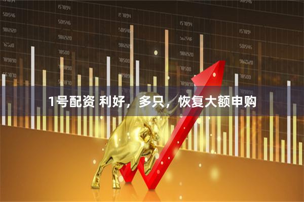 1号配资 利好，多只，恢复大额申购